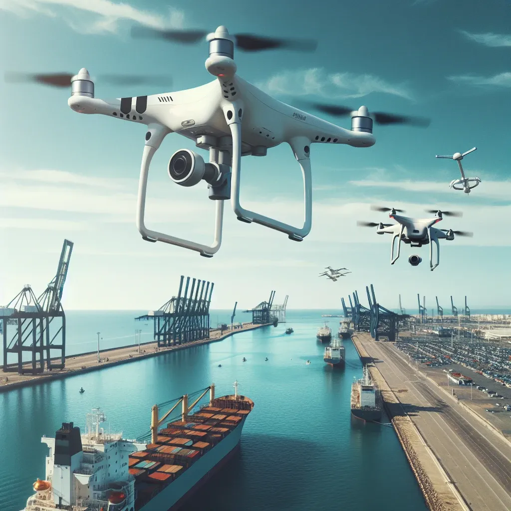 El puerto de Huelva integra drones para monitorización medioambiental